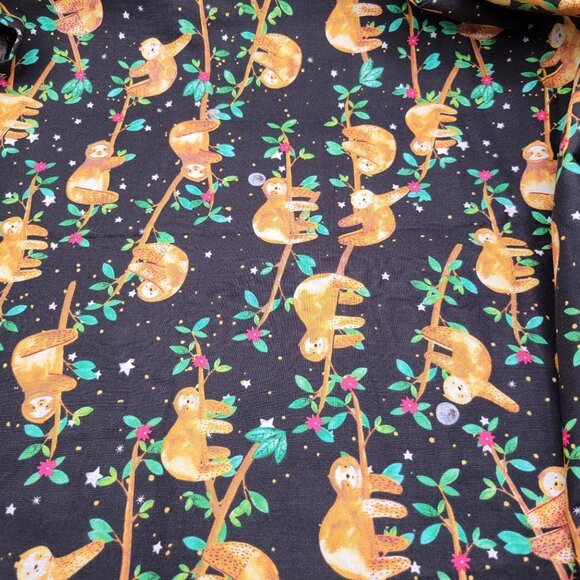 SLOTHS Designed Exclusively for Joann Fabrics Cotton Fabric 1 2/3 Yards - Picture 2 of 3